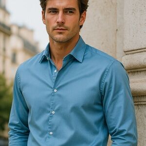 Zara Blue Tailored Dress Shirt